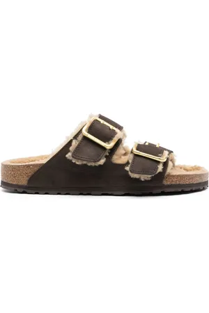 Birkenstock Arizona shearling-lined sandals