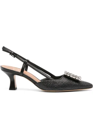 ROBERTO FESTA Stefi 60mm crystal-embellished slingback pumps