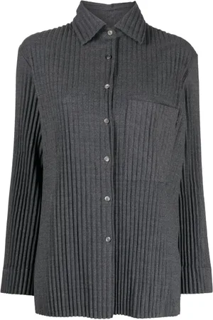 JNBY Pleated button-up shirt