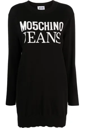 Moschino Logo intarsia-knit minidress