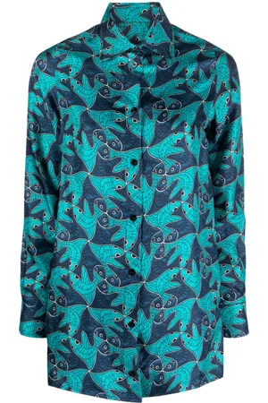 Botter Fish-pattern silk shirt