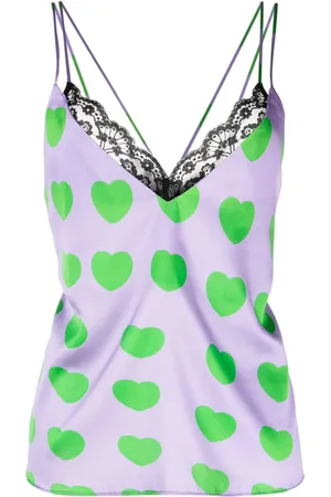 Natasha Zinko Heart-print cami top