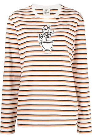 Café Kitsuné Coffee Cup-print cotton T-shirt