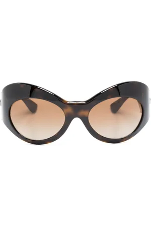 VERSACE Medusa shield-frame sunglasses