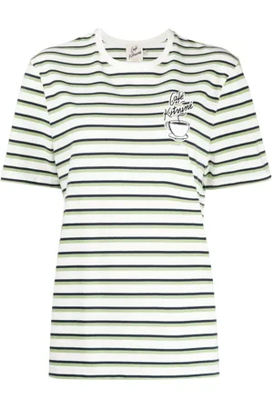 Café Kitsuné Coffee Cup-print cotton T-shirt