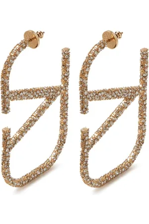 VALENTINO GARAVANI VLogo Signature crystal-embellished earrings