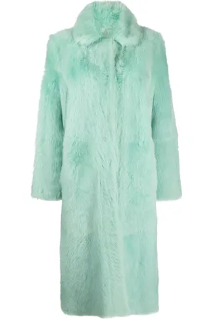 LISKA Single-breasted shearling coat