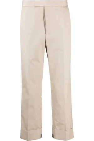 Thom Browne Tailored cropped twill trousers