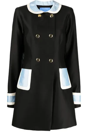 Macgraw Broadcast colour-block double-breasted coat