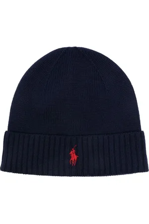 Ralph Lauren Logo-embroidered ribbed wool beanie
