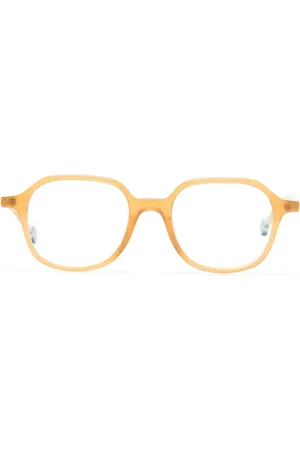 Kaleos Brierley round-frame translucent glasses