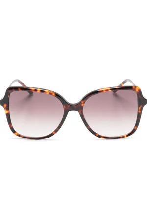Carolina Herrera Hero crystal-embellished oversize-frame sunglasses
