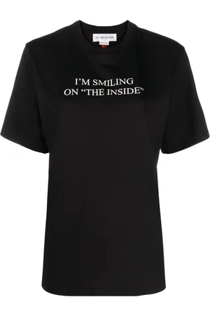 Victoria Beckham Slogan-print organic cotton T-shirt