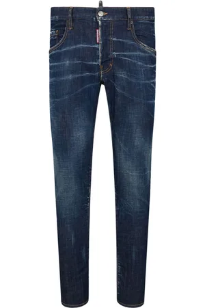 Dsquared2 Logo-appliqué slim-cut jeans