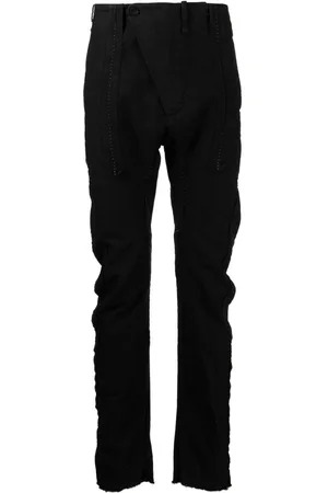 MASNADA Ribbed cotton tapered trousers