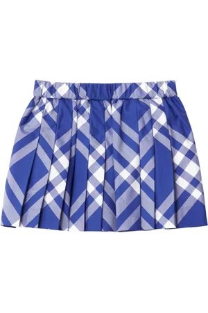 Burberry Knight IP-check cotton skirt