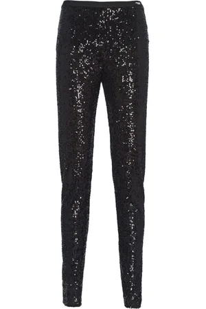 Prada Sequinned slim-fit trousers
