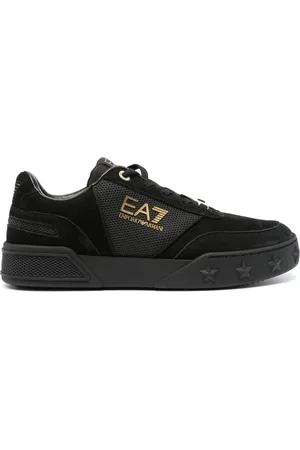 EA7 Logo-print lace-up sneakers
