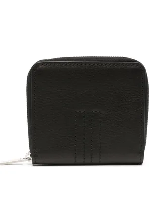Rick Owens Tonal-stitching leather wallet