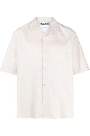 Moschino Logo-jacquard cotton shirt