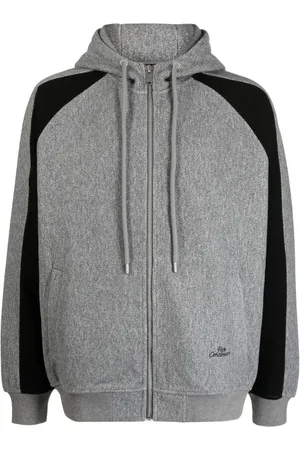 FIVE CM Logo-embroidered cotton hooded jacket