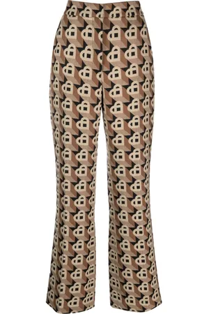 Casablanca Heart-jacquard virgin-wool trousers