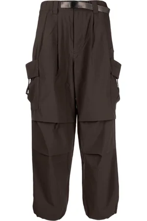 Spoonyard Logo-appliqué belted cargo trousers