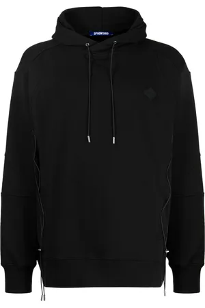 Spoonyard Logo-appliqué panelled hoodie