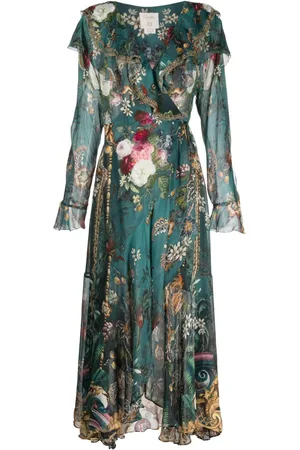 Camilla Verdis World silk wrap dress