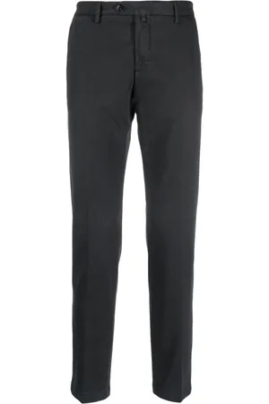 BRIGLIA Mid-rise tapered trousers