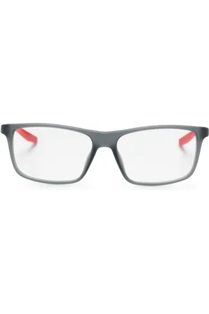 Nike Two-tone rectangle-frame glasses