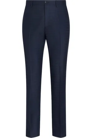 Etro Jacquard straight-leg wool trousers