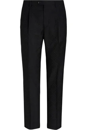 Etro Paisley-jacquard straigh-leg trousers