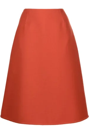 Céline A-line wool-blend skirt