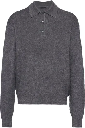 Prada Cashmere-silk polo jumper