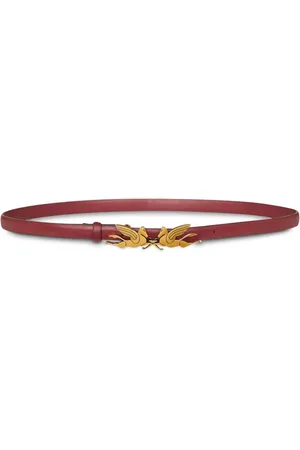 Etro Pegaso-buckle leather belt