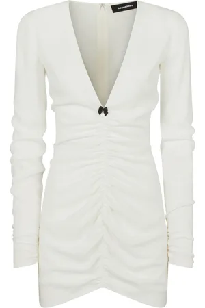 Dsquared2 V-neck gathered minidress