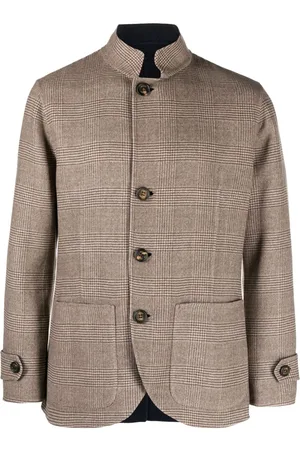 ELEVENTY Prince of Wales-pattern wool jacket