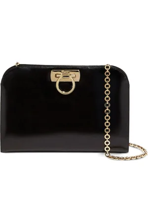 Salvatore Ferragamo Diana leather clutch