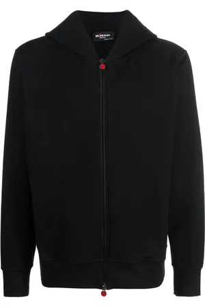 Kiton Slogan-print cotton hoodie