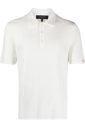 RAG&BONE Harvey ribbed-knit polo shirt
