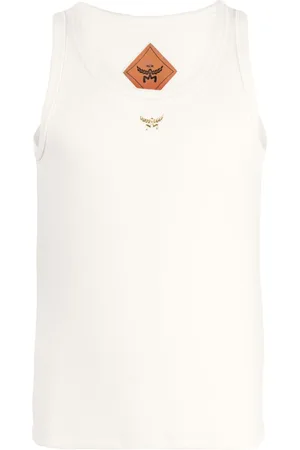 MCM Logo bouclé tank top