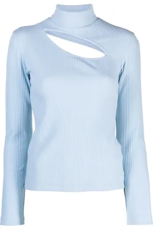 Des Phemmes Cut-out ribbed-knit top