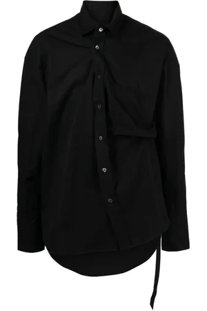 Marina Yee Asymmetric cotton-poplin shirt