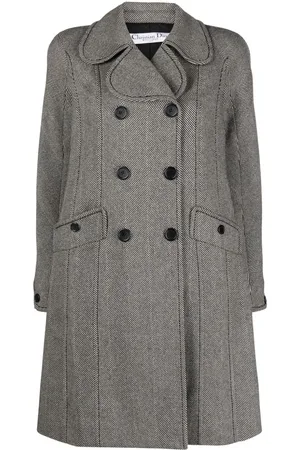 Dior 2000s double-breasted thigh-length coat