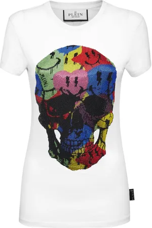 Philipp Plein Skull-print rhinestones-embellishment T-shirt