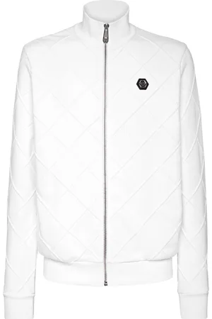 Philipp Plein Logo-patch embossed track jacket