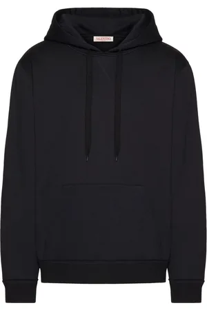 VALENTINO GARAVANI Untitled stud-appliqué hoodie