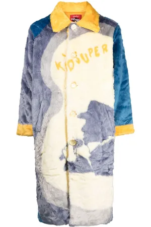 KIDSUPER STUDIOS Improv faux-fur long coat