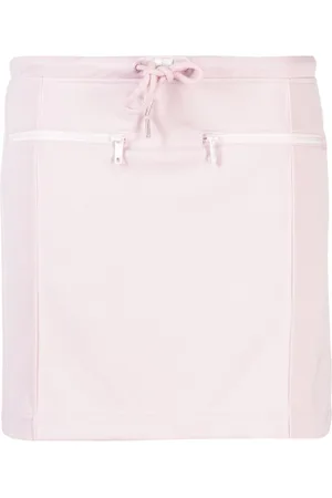Courrèges Logo-patch drawstring miniskirt